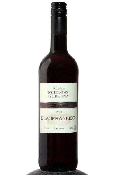 a bottle of Schloss Koblenz Blaufrankisch wine