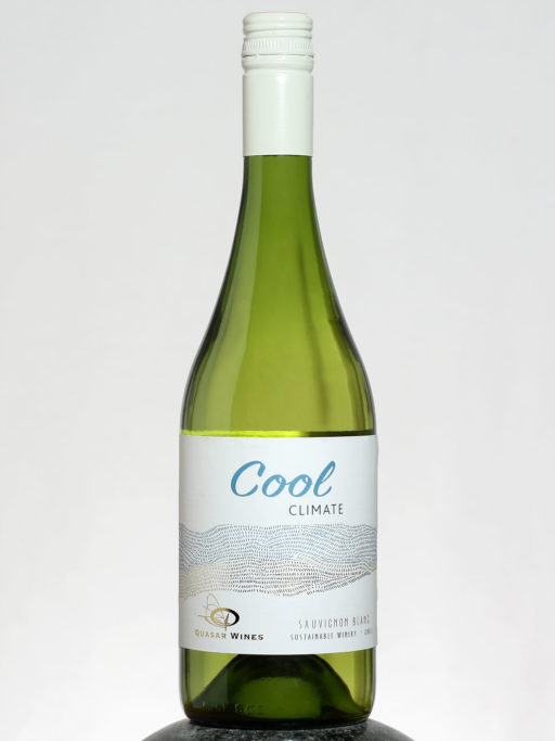 bottle of Quasar Cool Climate Sauvignon Blanc wine