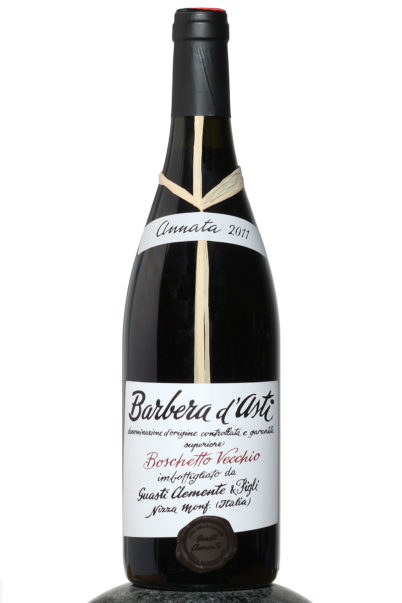 bottle of Barbera d´Asti Boschetto Vecchio wine
