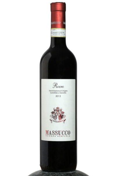 bottle of Roero Massucco wine