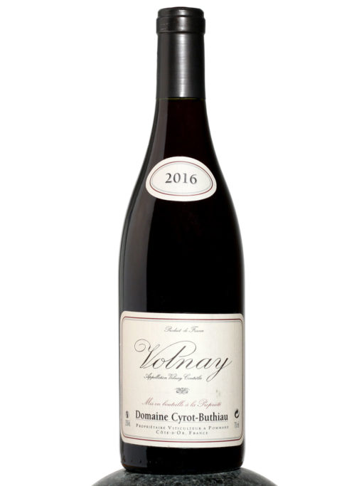 bottle of Domaine Cyrot Buthiau Volnay wine